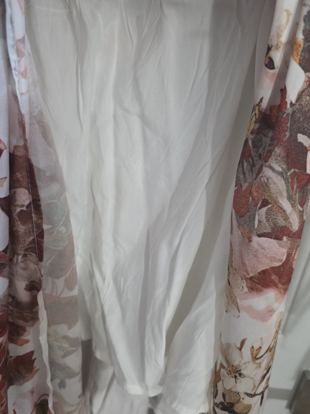 Floral Halter Maxi Dress White Pink Red Boho Beach Resort Women's 8 - Picture 7 of 15